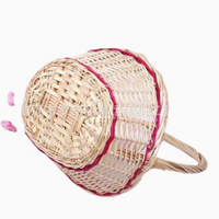 Panier à fleurs en osier tressé fait main, panier à fruits, panier cadeau de fêtes, panier en rotin, directement de l'usine, pas cher, personnalisation acceptée