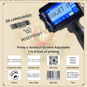 Wiseprint tij bán buôn cầm tay xách tay nhiệt máy in phun cho túi nhựa HP-WP127 cầm tay máy in phun - Product Image 3