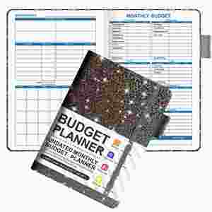 Customized <b>A5</b> Submonth Planner Business Style Hardcover <b>Notebook</b> Cash Budget Week Plan PU Paper School Gifts Available - Product Image 3