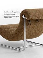 Fauteuil de détente rétro pour salon, fauteuil inclinable moderne et minimaliste pour balcon, chambre à coucher, canapé simple en acier, mobilier de maison