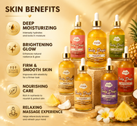 Minyak Tubuh Khusus dengan Vitamin C & E, Minyak Esensial Beraroma, Melembapkan, Menutrisi, Perawatan Kulit Cair untuk Semua Jenis Kulit, Penggunaan Sehari-hari
