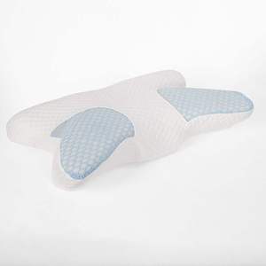 Contour Neck <b>Pillow</b> High Elastic <b>Memory</b> Foam With Antibacterial Cooling Fabric - Product Image 2
