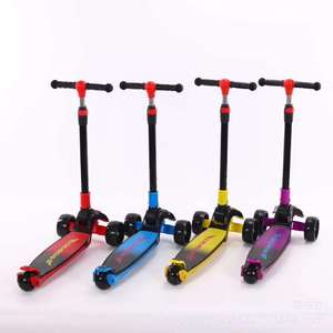 Chuangbo Kids Scooter 3 Wheel Height Adjustable With Lights For 2-12 Years Old Children Foldable Toy - Product Image 4