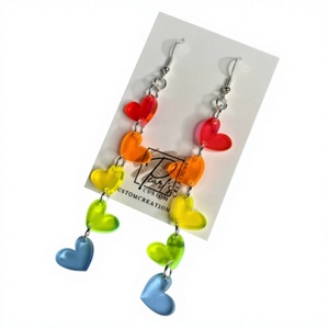 Premium Handmade Resin <b>Earrings</b> with Unique Floral and Decorative Patterns, Elegant Lightweight - Product Image 4