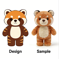 Peluche Monstre de Dessin Animé Personnalisée, Fabrication OEM, Conception de Personnage Original pour Fabricant de Poupées Rembourrées, Peluche en Tissu à Texture Mixte