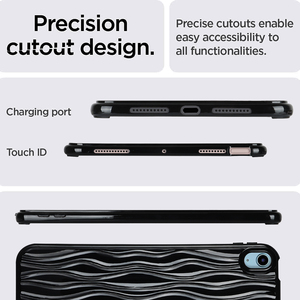 Funda para Tablet con Diseño de Ondas de Agua para Apple iPad Mini 5 6 Air 2/iPad 6 2018 y <span class=keywords><strong>Samsung</strong></span> <span class=keywords><strong>Galaxy</strong></span> <span class=keywords><strong>Tab</strong></span> A7 Lite/8.7/T225 y Xiaomi Pad 5/Pad 5 Pro - Product Image 4