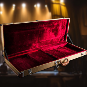 Étui rigide pour guitare électrique de haute qualité avec intérieur en velours rouge pour les modèles GST GTL 170 SG, protection et design pour le transport à la main - Product Image 2