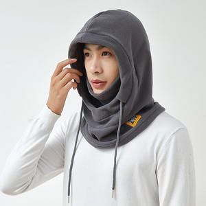 Masker Bersepeda Musim Dingin Tahan Angin Tahan Dingin Musim Gugur Hangat Wajah Penuh Uniseks Dua-dalam-satu Sepeda Listrik Pelindung Telinga Bulu Polar - Product Image 1