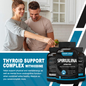 Cápsulas de Espirulina Vegana Orgánica 500mg, Suplemento Dietético para Mejorar la Inmunidad - Opciones de Venta al por Mayor 60/90/120 - Product Image 2