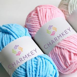 Prix surprise Polyester 5mm Fancy Ice Roving Fil de <span class=keywords><strong>chenille</strong></span> à tricoter à la main pour couverture et chaussures au crochet - Product Image 5