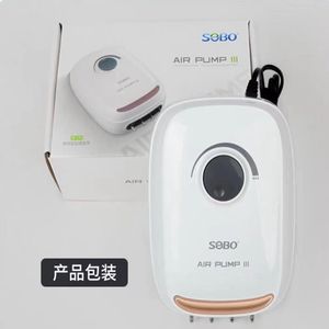 2022 SOBO חדש משודרג גרסה השקט אקווריום דגי טנק מתכוונן חמצן משאבת אוויר, 4 שקעי אוויר Ultra שקט כוח משאבת - Product Image 5