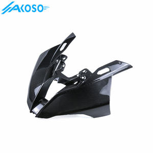 AKOSO 100% Fibre de Carbone Sèche 3K Carénage Avant de Phare de Moto pour BMW <span class=keywords><strong>S1000RR</strong></span> M1000R <span class=keywords><strong>HP4</strong></span> 2019-2024 - Product Image 3