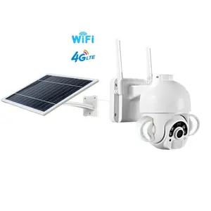 Outdoor Alarm Long Standby Battery 4G Sim Card Camera 6W Solar Panel WIFI Wireless 4MP 2MP CCTV Video Surveillance Cam