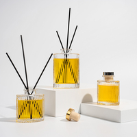 Flacon diffuseur de parfum en verre de luxe 200 ml avec bouchon pour la maison et solutions d'emballage en gros