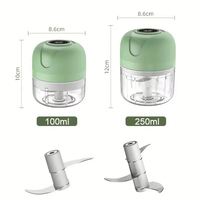 Mini elektrische groentesnijder, -hakker, knoflookpers, -kruiser, USB oplaadbaar, gember- en vleesmolen, keukenhulpje