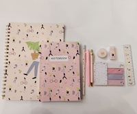 Mignon populaire livre papeterie ensemble enfants étudiants dos école bureau dessin utiliser livre ensemble fournitures scolaires cadeau