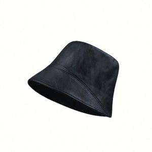 Pu Cotton 5-Panel Canvas Bucket Hats Wholesale Custom Logo Designer Fisherman Cap Luxury Vintage Four Seasons - Product Image 5