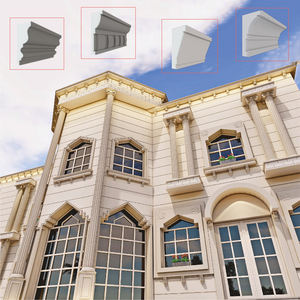 Eps Eave Cornice Schaum leisten Einfach zu installierende Eps Cement Board Villa Dekoration Linien Wand dekorationen Stilvolle Gesims form - Product Image 4