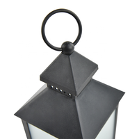 Lanterne LED à effet de flamme vacillante en aluminium pour table ou suspension, lumière d'ambiance de jardin