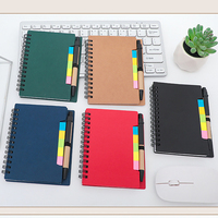 Carnet de notes personnalisé avec logo couleur, 60 feuilles, avec reliure et stylo