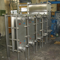 Échangeur de chaleur à plaques en acier inoxydable de qualité alimentaire, industriel et amovible, pour le transfert de chaleur du lait, des boissons et des jus, haute efficacité énergétique