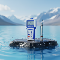 Analyseur de qualité de l'eau portable haute précision pour aquaculture/ferme de crevettes/étang à poissons, capteur de test de la qualité de l'eau, analyseur de l'oxygène dissous DO