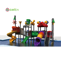 Toboggan aquatique extérieur pour enfants - Équipement de piscine commercial avec garantie d'un an pour usage résidentiel et domestique