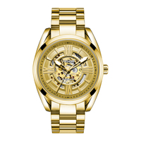 Montre mécanique automatique pour homme TEVISE, boîtier en alliage, montre squelette, étanche, montres mécaniques de luxe pour homme