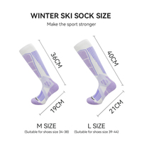 LINGTU Vente en gros d'usine Chaussettes d'hiver en alpaga Chaudes pour le travail Coussin pour le sport Trekking Ski Randonnée Chaussettes en laine mérinos