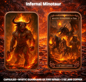 Nouveaux produits 2026 : Barres de cuivre en gros, artisanat métallique, barre d'or Gardien Mystérieux, lingot de cuivre 2D 1oz - Product Image 2