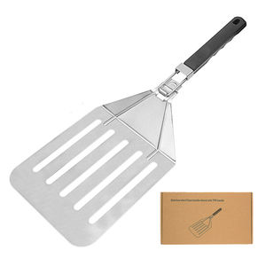 Pala para <span class=keywords><strong>Pizza</strong></span> Grande de Acero Inoxidable 430 con Logotipo Personalizado YINHAO, Espátula para <span class=keywords><strong>Pizza</strong></span> de Queso, Pala Ranurada con Mango Plegable - Product Image 5