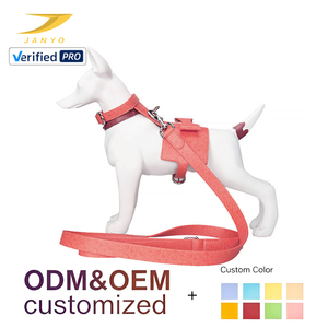 Collar, Arnés y Correa para <span class=keywords><strong>Perro</strong></span> de Cuero PU con Estampado Floral Vintage, Ajustable, con Anillo en D de Metal, Logotipo Personalizado, Kit para Pasear Mascotas, Venta al Por Mayor OEM - Product Image 1