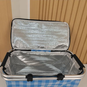 Prêt pour la vente en gros de paniers de rangement pliants pour les achats panier isotherme panier de pique-nique pliable - Product Image 6