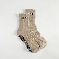 Chaussettes de yoga et de Pilates antidérapantes avec logo personnalisé, votre propre design, chaussettes de sport pour femmes, pour Pilates et yoga