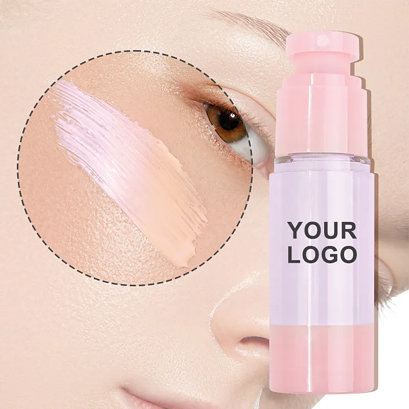 Concealer rias wajah menyala baru Label pribadi warna senada Foundation berubah warna ungu melembabkan