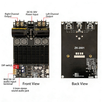 100W+100W Çift Kanallı Dijital Amplifikatör Kartı 200W Köprülenebilir Mono Subwoofer AMP DC10 ila 30V Ses Amplifikatör Modülü