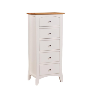 LANCASTER RANGE Marca Lencería de madera Cofre 5 cajones Muebles de dormitorio Tocador de dormitorio Gabinete de madera de Vietnam - Product Image 1