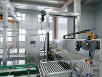 Machine de palettisation semi-automatique pour canettes en PET et aluminium, ligne d'emballage de boîtes en carton avec dispositifs de sécurité
