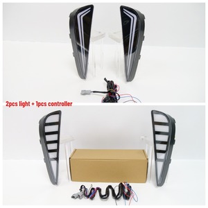 Luces LED de Circulación Diurna de 3 Funciones, Color Ámbar, Azul y Blanco, Luces Intermitentes, Faros Antiniebla para Toyota <span class=keywords><strong>Prius</strong></span> 2019-2023, 2 Piezas, 12 V, Luces LED DRL - Product Image 2