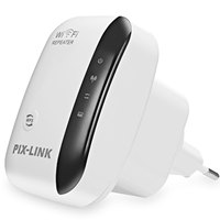 Prix de gros PIX-LINK Répéteur Wifi sans fil Amplificateurs longue portée Amplificateur de signal WiFi 300Mbps avec port Internet pour la maison