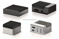 Boîtier de circuit imprimé en aluminium et acier inoxydable sur mesure avec ailettes de refroidissement, dissipateur thermique, usinage CNC, électroérosion à fil