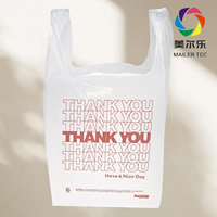 Sacs en plastique HDPE LDPE personnalisés avec logo imprimé, sacs à poignée pour t-shirts, sacs de courses, sacs de supermarché, sacs de transport en gros