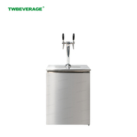 Dispenser Air Soda Stainless Steel Komersial ODM OEM Pabrik dengan Kegerator Pendingin Listrik Terintegrasi
