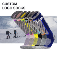 Chaussettes longues thermiques d'hiver haute performance pour femmes, chaussettes de ski chaudes pour l'extérieur, hauteur genou