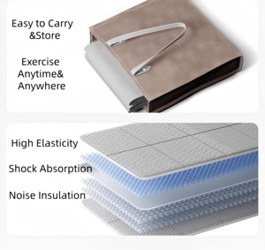 Tapete de Yoga Ecológico de Material TPE 2026, Grueso, Plegable, Antideslizante e Impermeable, para Ejercicio y Fitness, Ligero para Viajes - Product Image 2