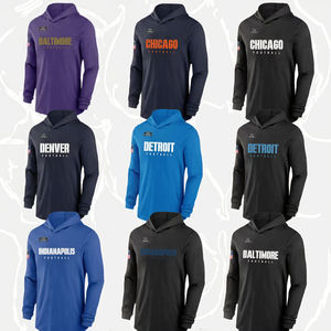 Sudadera con Capucha de Fútbol Americano Personalizada, Superventas 2025, Manga Corta, Antibacteriana, 100% Poliéster, Chicago, Baltimore, Detroit, Denver - Product Image 3