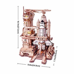 Robotime Rokr artigianato in legno meccanico LKA02 <span class=keywords><strong>Space</strong></span> Shuttle fai da te giocattoli in miniatura 3D Puzzle in legno - Product Image 4