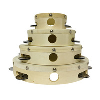 Wholesale 4/6/8/10 Inch Mini Hand Single Row Sheepskin Leather Sublimation Wedding Tambourine Drum Pandeiro Casamento for Adults