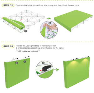 Supports de bannière pliables portables robustes pour publicité, présentoirs de stand pour événements éphémères - Product Image 6