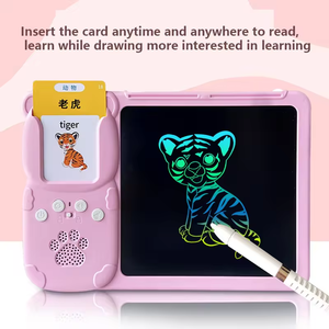 Tavoletta LCD per Disegno, Flashcard Cognitive per Bambini, Giocattolo Educativo Parlante con Batteria al Litio in Plastica ABS - Product Image 6